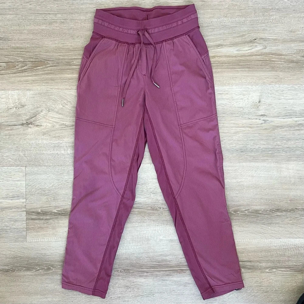Lululemon Pink Dance Studio Mid-Rise Cropped Pants | Size 2 - Picture 3 of 11